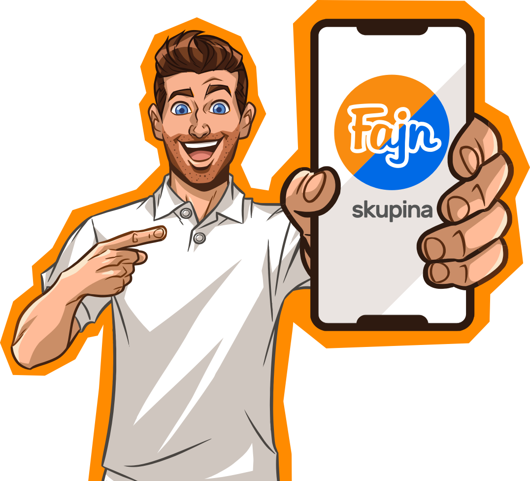 Maskot Fajn Skupiny